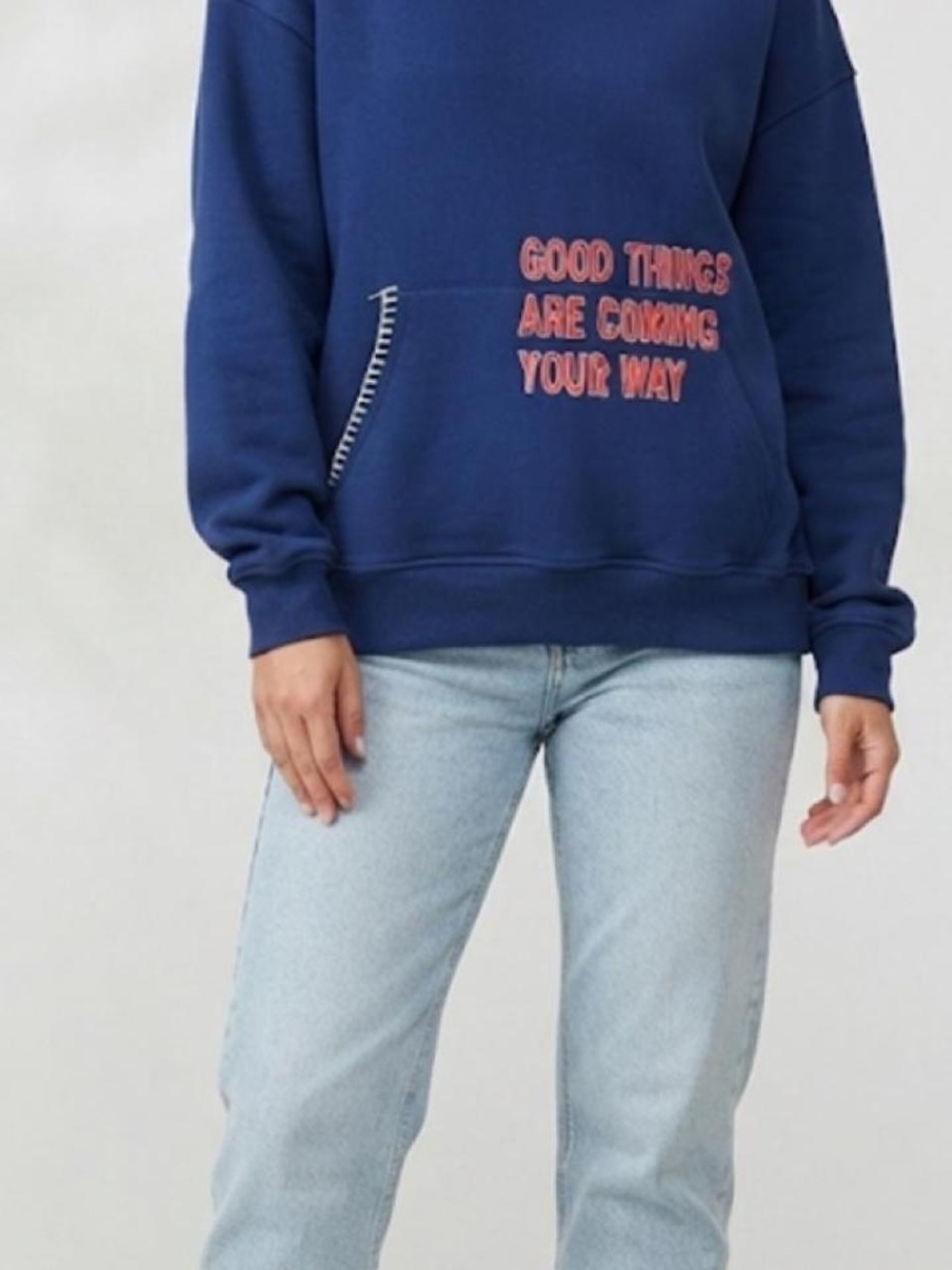Altar'd State "Good Things Are Coming Your Way" navy blue hoodie